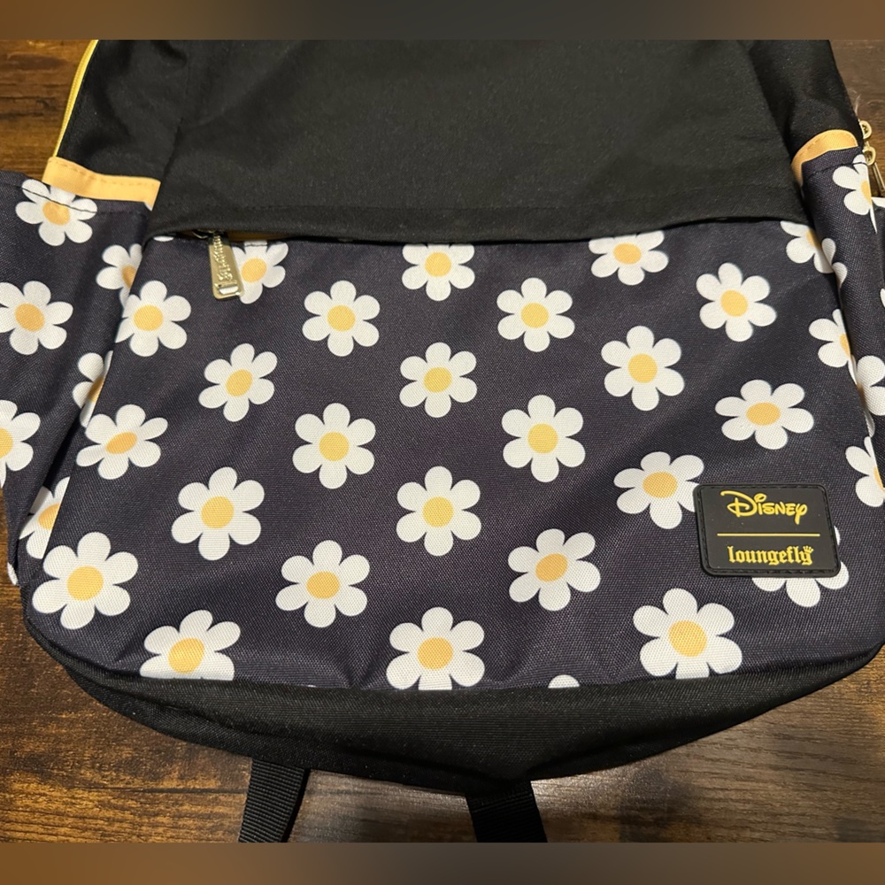 Loungefly Disney Minnie Mouse Flower Nylon Backpack - Picture 9 of 12